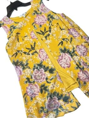🔴 $5 $10 $15 SALE 🔴 NWT! Quintessential Chiffon Overlay Top